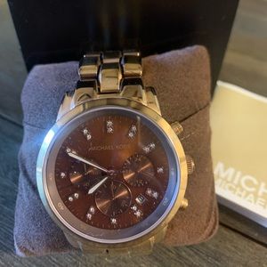 Rose gold Michael Kors watch